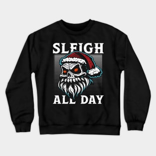 Santa Skull Sleigh All Day Crewneck Sweatshirt
